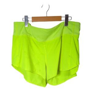 Lululemon Speed Up Mid-Rise Short 4" Highlight Yellow Size 14